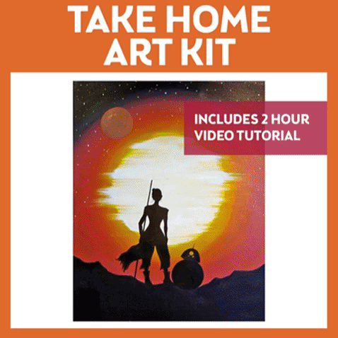 TAKE HOME ART KIT & VIDEO TUTORIAL - PICKUP SUN 1-2PM